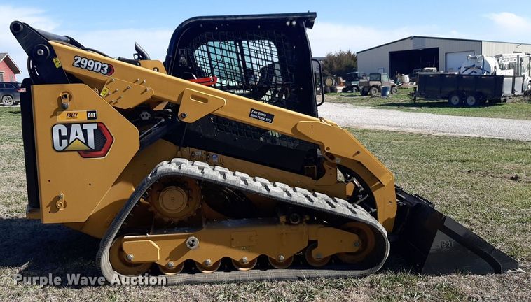 image for item DV9911 2023 Caterpillar 299D3 tracked skid steer loader
