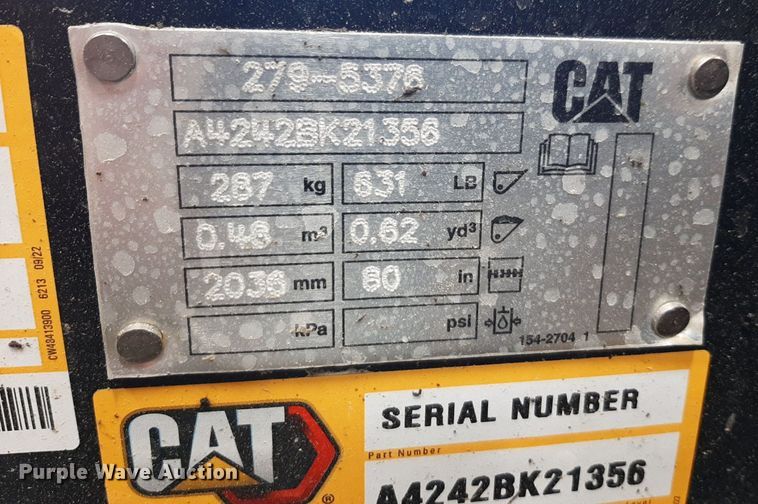 image for item DV9911 2023 Caterpillar 299D3 tracked skid steer loader