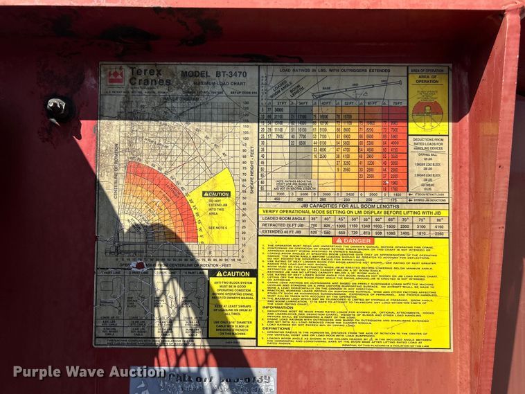 image for item EG1275 2003 Ford F750 Super Duty crane truck