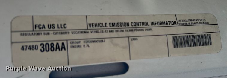 image for item EG1292 2015 Dodge Ram 5500 HD bucket truck