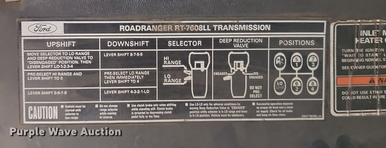 image for item EI3525 1996 Ford L8000 crane truck