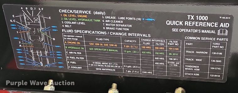 image for item EJ5985 2023 Toro  Dingo TX-1000 compact utility loader