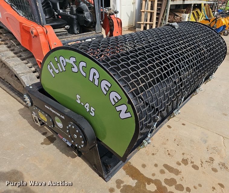 image for item EJ5986 2022 Flip Screen  S-45 skid steer screen bucket