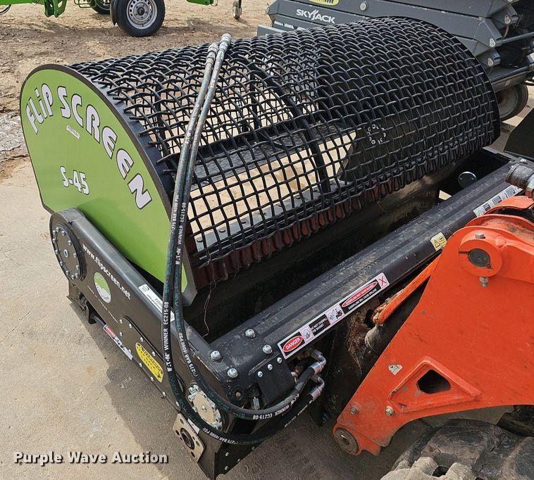 image for item EJ5986 2022 Flip Screen  S-45 skid steer screen bucket