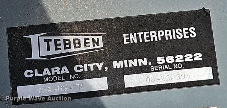 image for item EJ5988 Tebben TNA-MG-UM compact utility loader log grapple 