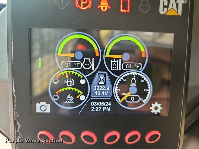 image for item EJ6100 2019 Caterpillar 299D2 tracked skid steer loader