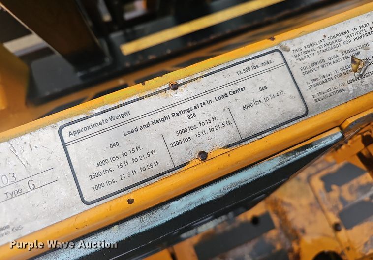 image for item EJ6107 Case 586C forklift