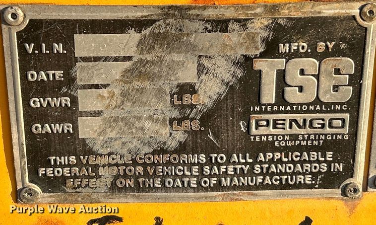 image for item EK4193 1993 TSE T 30/36 BWRC-4 tensioner/reel trailer