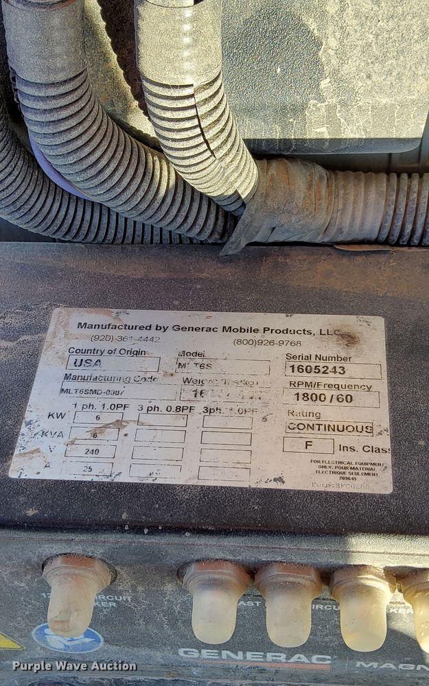 image for item EK4271 Generac  Magnum MLT6S light plant