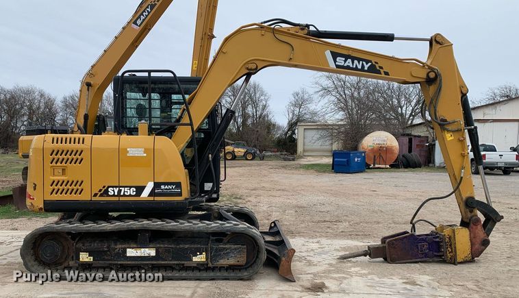 image for item KX9896 2016 Sany SY75C mini excavator