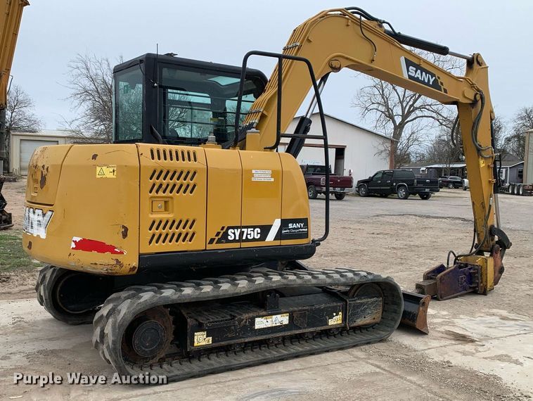 image for item KX9896 2016 Sany SY75C mini excavator