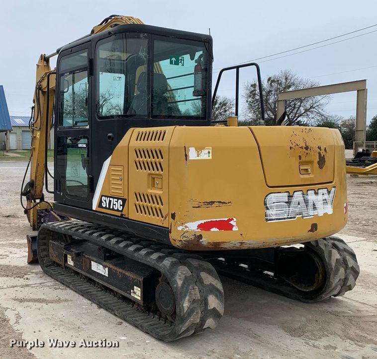 image for item KX9896 2016 Sany SY75C mini excavator