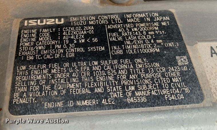 image for item KX9896 2016 Sany SY75C mini excavator