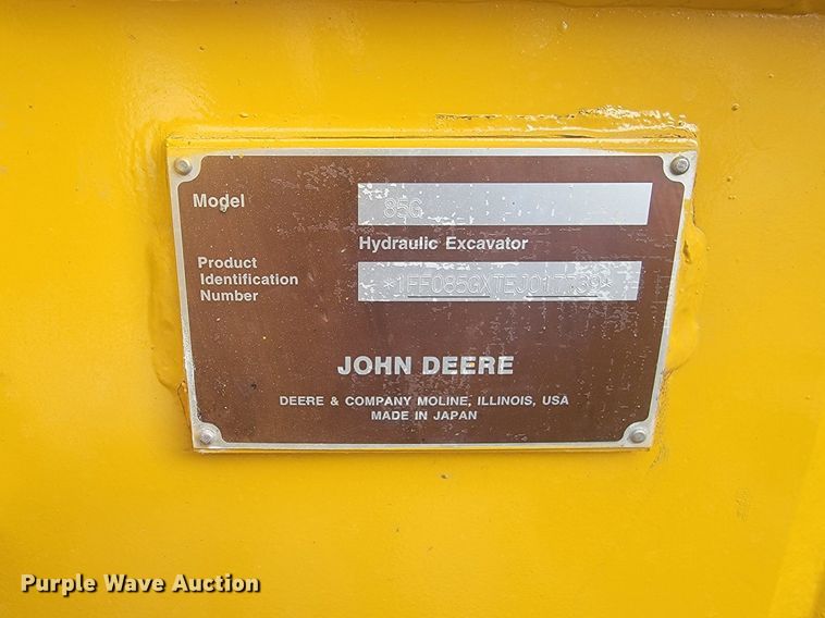 image for item LA9734 2014 John Deere  85G mini excavator