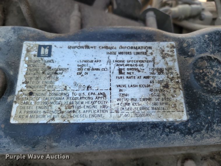 image for item LA9752 1990 GMC Tiltmaster oil distributor truck