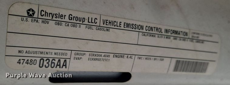 image for item LA9757 2014 Dodge  Ram 2500 pickup truck