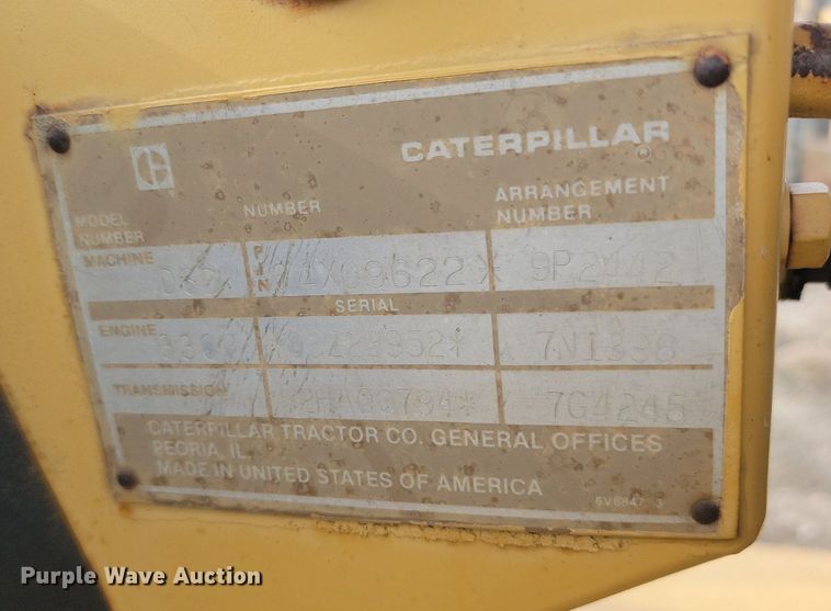 image for item LA9760 1984 Caterpillar  D6D dozer