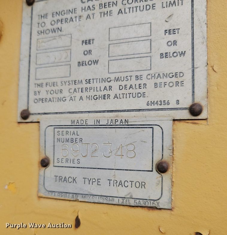 image for item LA9761 1973 Caterpillar  D6C dozer