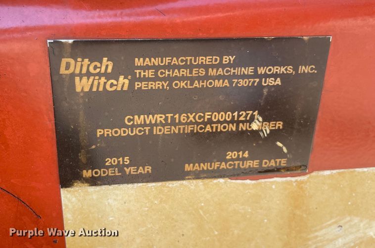 image for item LW9017 2015 Ditch Witch  RT16 trencher