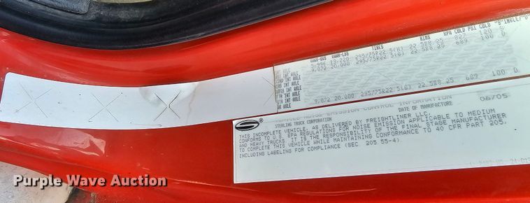 image for item MA9285 2006 Sterling L7500 dump truck