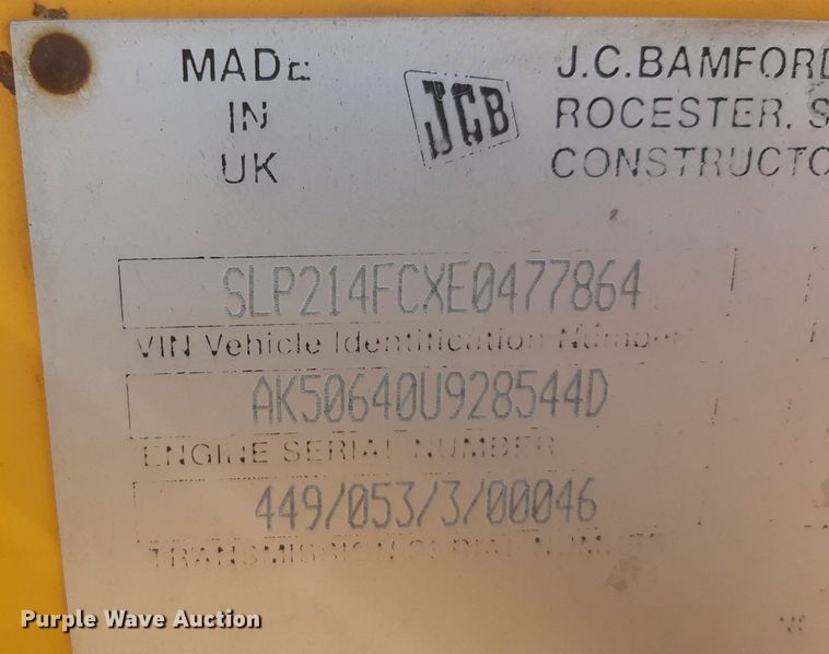 image for item MA9288 1998 JCB 214 backhoe