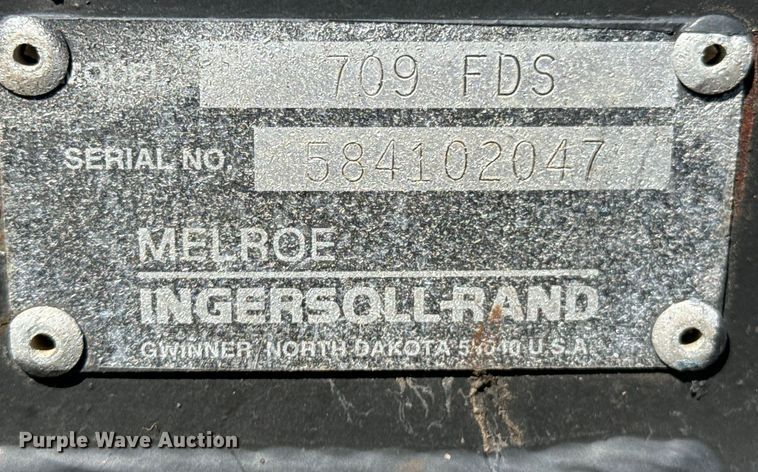 image for item ND9004 Ingersoll Rand 709 FDS skid steer backhoe