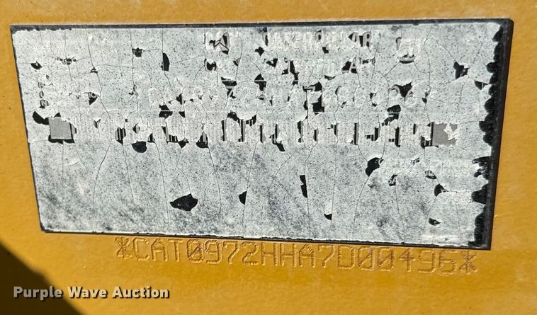 image for item NF9428 2007 Caterpillar 972H wheel loader