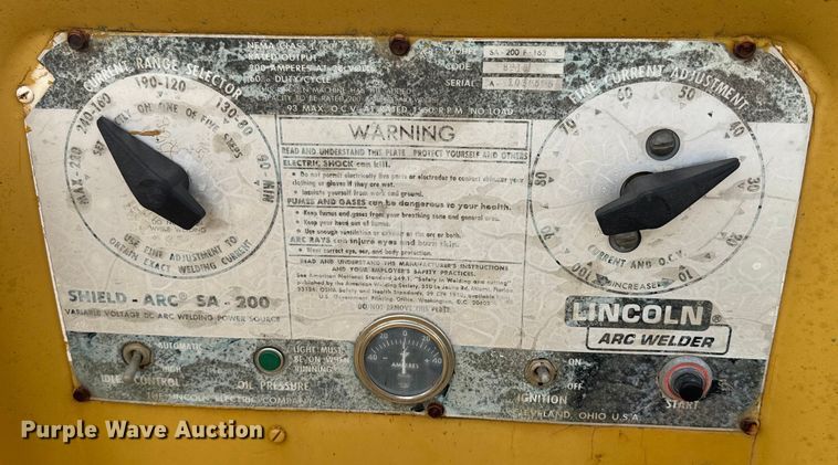 image for item NF9459 Lincoln SA-200 F-163 welder