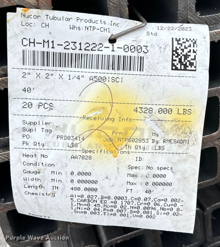 image for item NH9004 (150) steel tubes