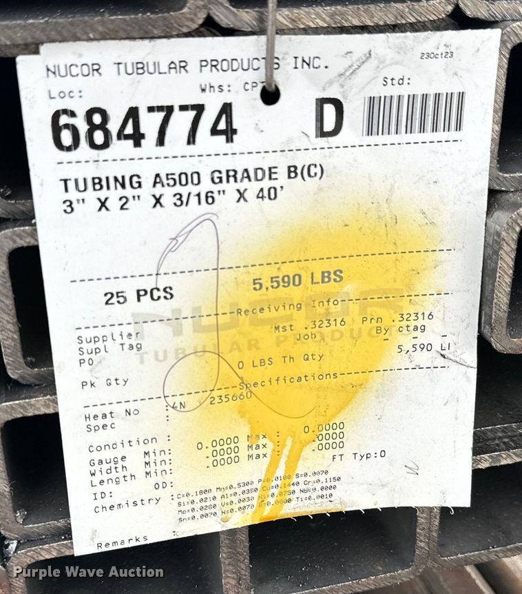 image for item NH9004 (150) steel tubes