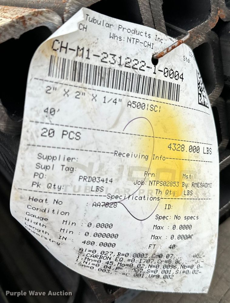 image for item NH9004 (150) steel tubes