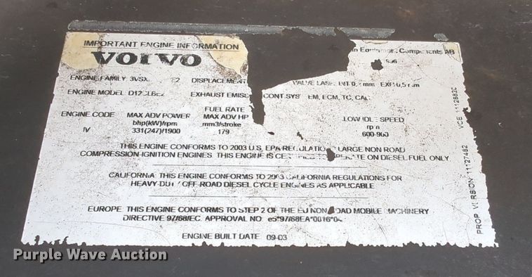 image for item NZ9433 2004 Volvo L220E wheel loader