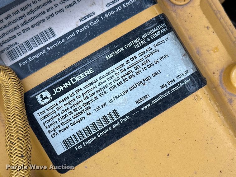 image for item OA9665 2015 John Deere 210G LC excavator