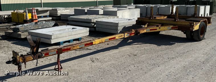 image for item OJ9666 1989 Shop built pole trailer