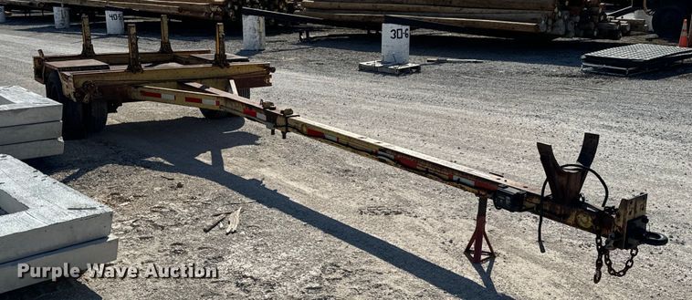 image for item OJ9666 1989 Shop built pole trailer