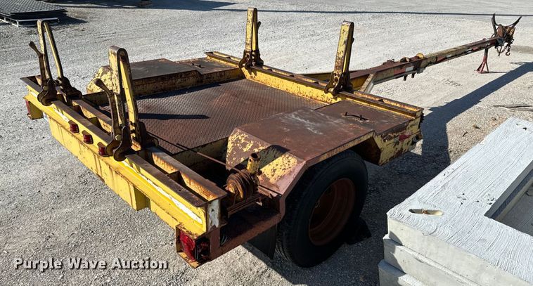 image for item OJ9666 1989 Shop built pole trailer