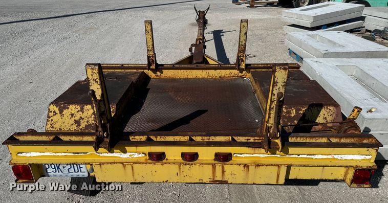 image for item OJ9666 1989 Shop built pole trailer