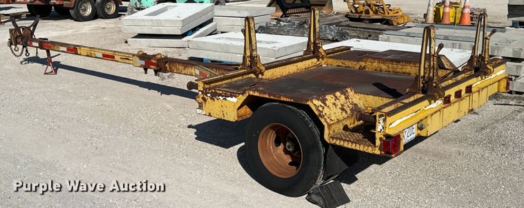 image for item OJ9666 1989 Shop built pole trailer