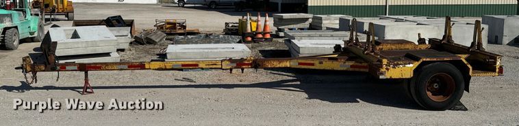 image for item OJ9666 1989 Shop built pole trailer