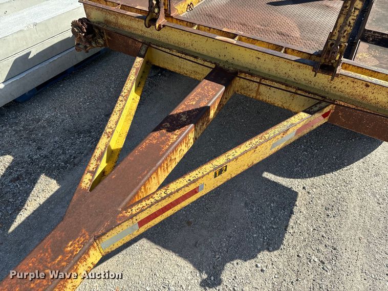 image for item OJ9666 1989 Shop built pole trailer