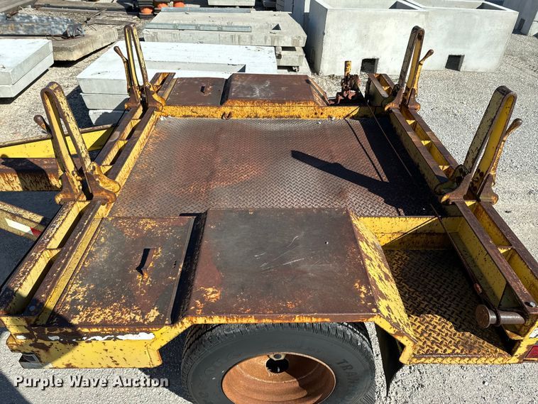 image for item OJ9666 1989 Shop built pole trailer