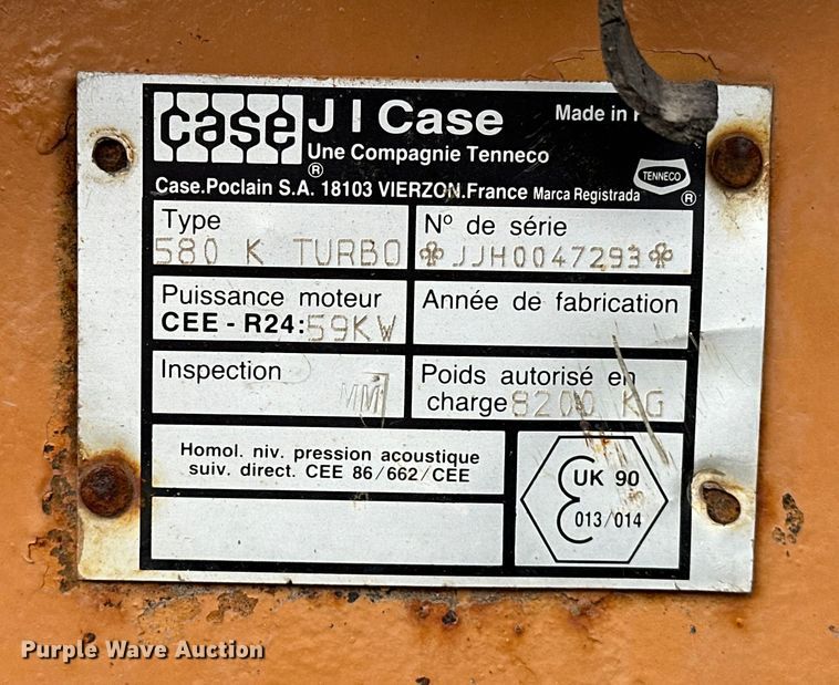 image for item OM9265 Case 580SK  backhoe