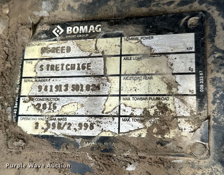 image for item OM9949 2014 Bomag CR362 paver