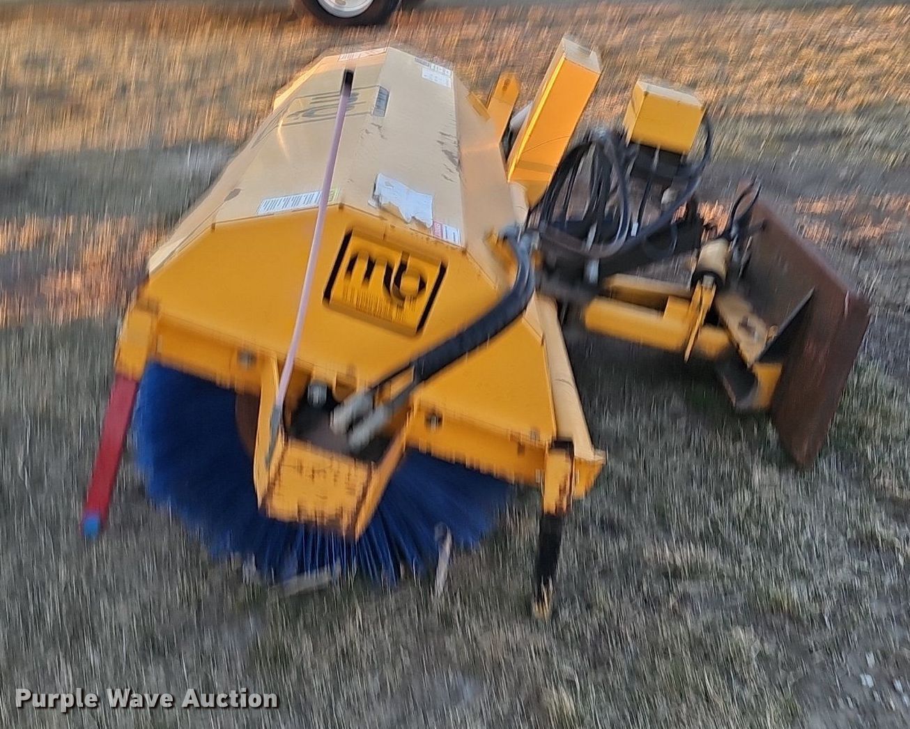 MB 84" W skid steer broom in Modale, IA Item DK0697 for sale Purple