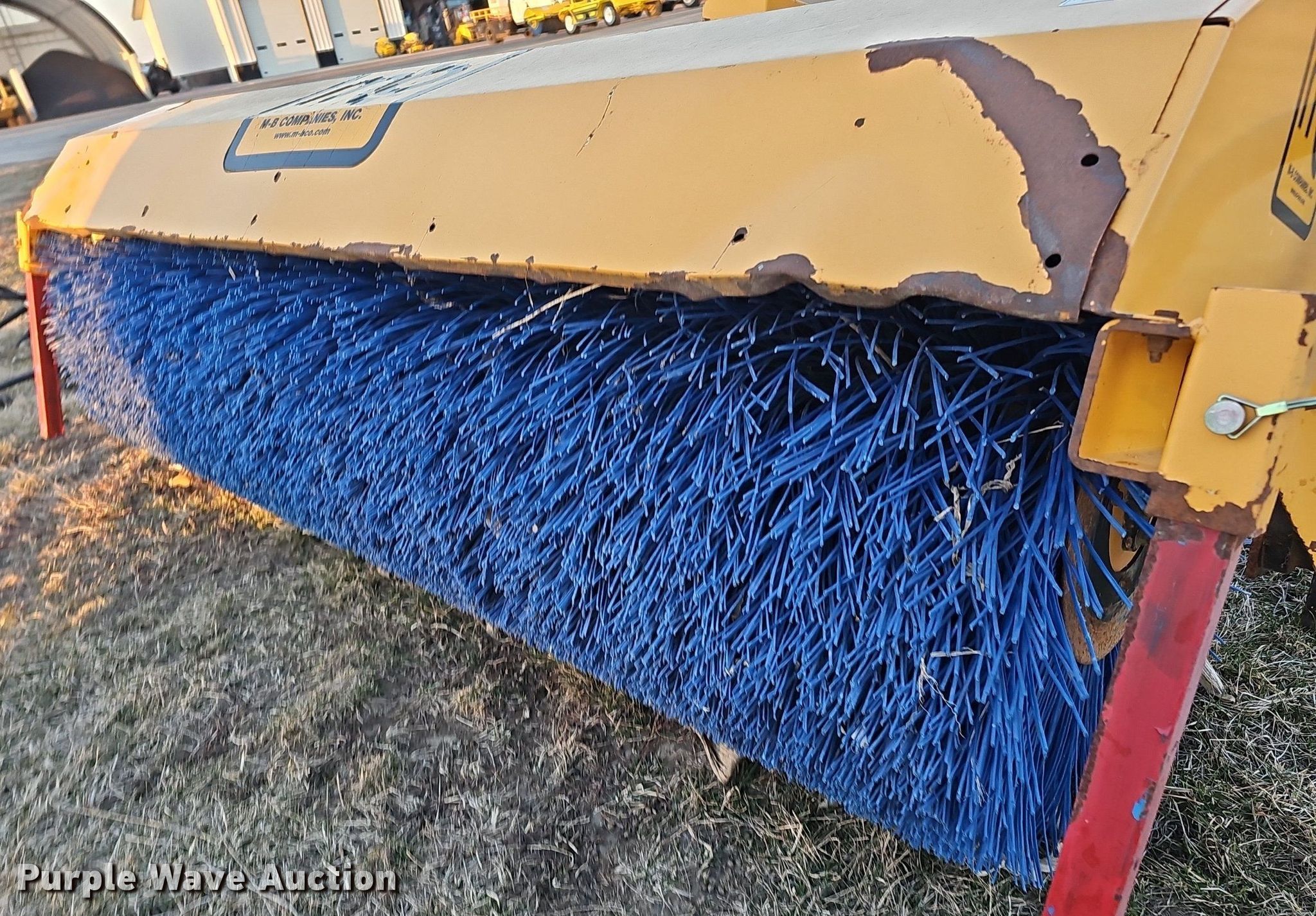 MB 84" W skid steer broom in Modale, IA Item DK0697 for sale Purple