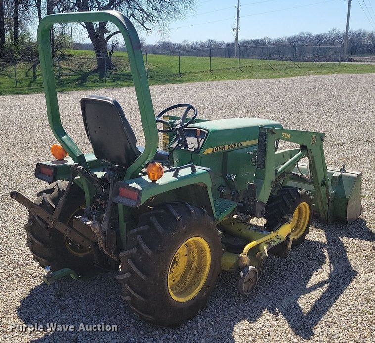 image for item DK4230 1995 John Deere 855 MFWD tractor