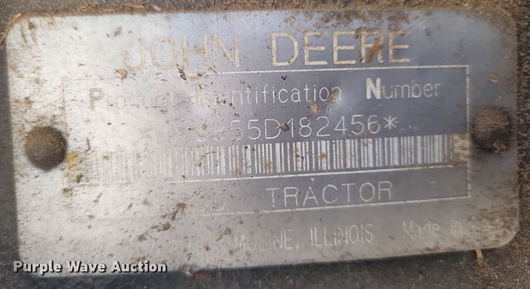 image for item DK4230 1995 John Deere 855 MFWD tractor