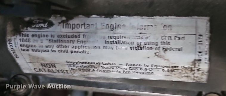 image for item DM1558 2004 Olympian  G30F3 generator