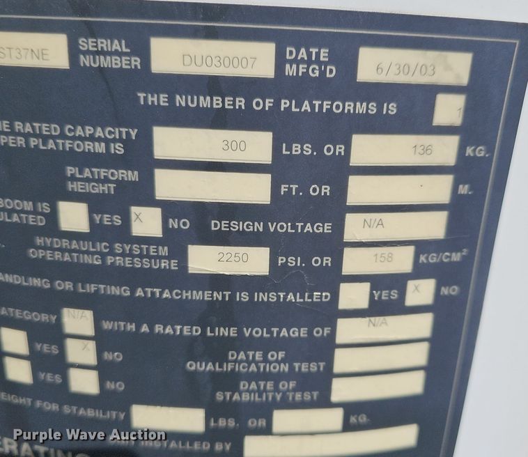 image for item DM1580 2003 Ford F450 Super Duty XL  bucket truck