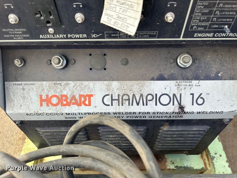 image for item DN0731 Hobart Champion 16 welder/generator